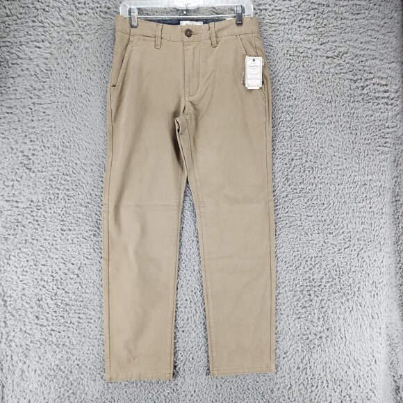 Flag & Anthem Pants Mens 28x30 Tan Stretch Mid Rise Nashville Straight *NWT*